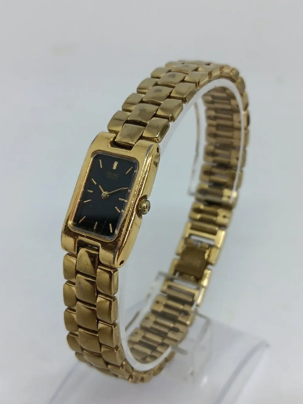 VINTAGE 1998 Seiko SYI266 Women's 15mm x 24mm Japanese Quartz Watch NEW BATTERY